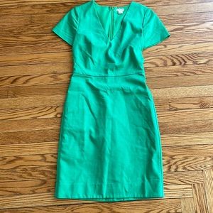 J. Crew Tailored Sheath Dress Kelly Green